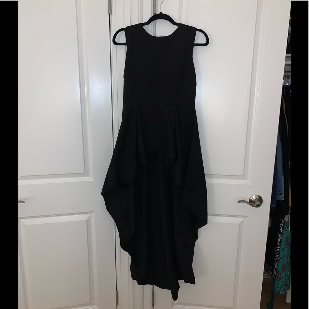 Fashion Nova Black High Low Ruffle Top - Picture 5 of 8